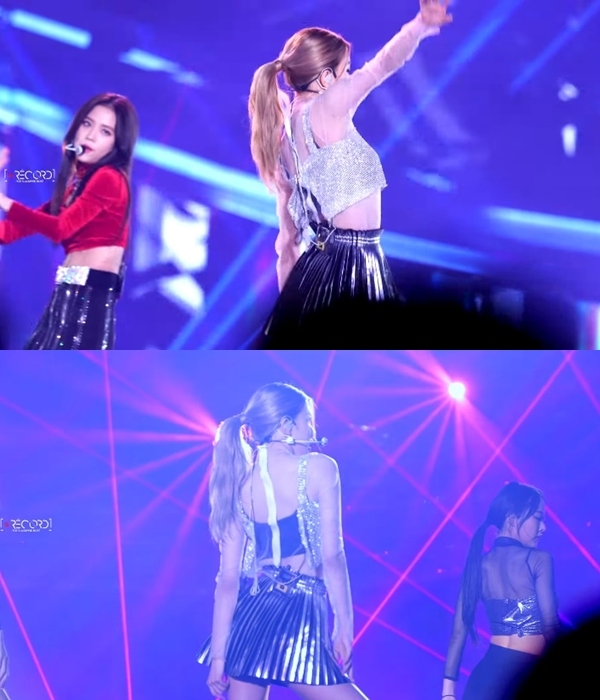 當天BLACKPINK表演<DDU-DU DDU-DU>時,成員Rosé的服裝也讓她險些走光,Rosé上衣穿著銀色的短版背心,在激烈的舞蹈動作後背心的扣子就解開了,還好是在歌曲快結束的時候才發生。
