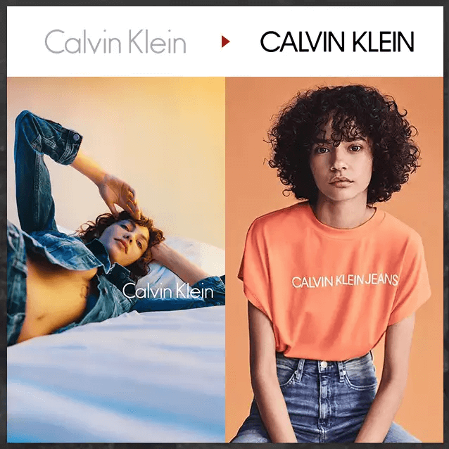 『簡單,不累贅:CALvIN KLEIN』
這次CALNIN KLEIN的新LOGO是由Raf Simons 和Peter Saville共同設計。前logo設計師Fabien Baron也認為LOGO應隨著時代的變化而改變。全新的LOGO已確定將上市於內衣褲以及CALNIN KLEIN系列產品上。