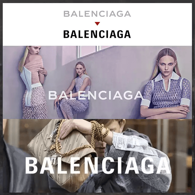 『LOGO的力量:BALENCIAGA』
時尚品牌BALENCIAGA藝術總監的設計師Demna Gvasalia正在像時尚界證明LOGO所代表的品牌力量。2017秋冬系列曾為了向Bernie Sanders致敬,在logo下方加上了線條,也曾使用LOGO來展現與母公司KERLING的關聯性。現在則是將BALENCIAGA原本較細的字體改為較有現代感的字體,準備帶領品牌走向新的趨勢。
