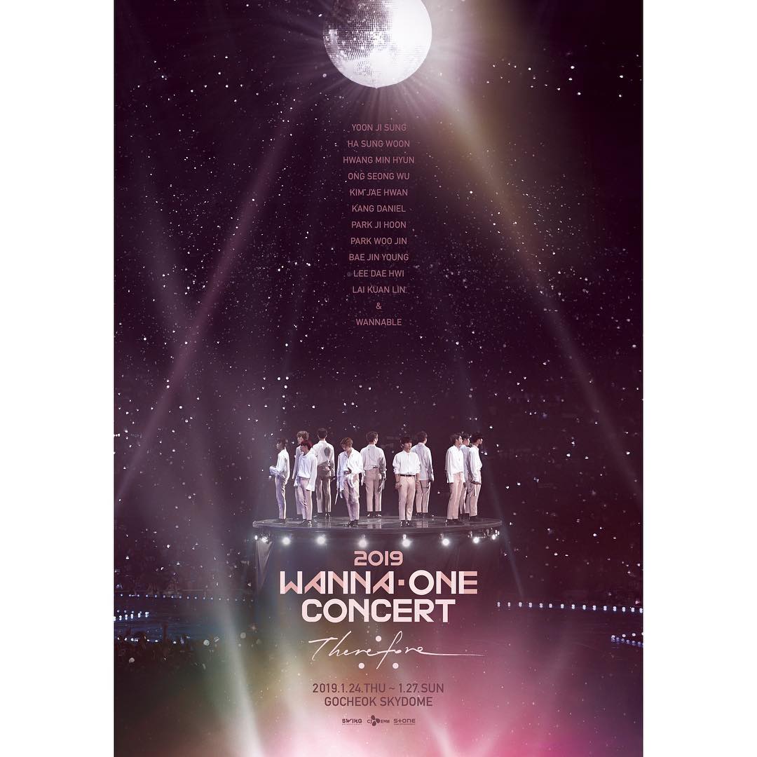 最後,WannaOne將於1月24日至27日在首爾高尺巨蛋舉行解散前最後一場演唱會「2019 WannaOne Concert Therefore」,沒辦法到韓國觀賞的話,別忘記末場(1月27日)台灣也會有八家威秀直播,觀賞前記得攜帶衛生紙ㅠㅠ