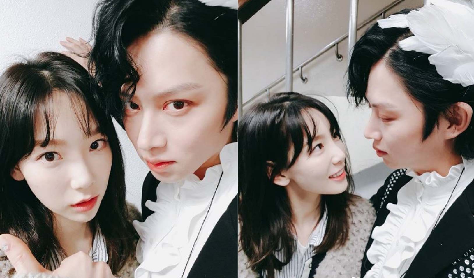 #希澈&泰妍
雖然希澈的「紅粉知己」真的多到爆炸,但和泰妍之間的好感情應該是很特別的吧?希澈還幫兩人取了個CP綽號「金起伏兄妹」,可見兩人的個性十分相像