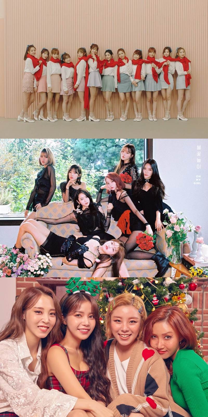 14.IZ*ONE:162.3cm
15.Oh My Girl:161.6cm
16.MAMAMOO:160.8cm
雖然IZ*ONE裡有169cm的巨嬰元英跟168cm的宥真,但跟自稱150cm的矢吹奈子身高平均下來就只剩下162cm啦!讓IZ*ONE的身高排名硬生生掉到第14名ㅋㅋㅋ