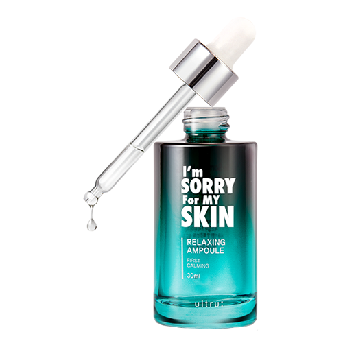 # I'm SORRY For MY SKIN 舒緩安瓶
含有積雪草、綠茶、茶樹等成分,在保溼和鎮定上的效果非常的顯著,而在GET IT BEAUTY中更是被選為保濕力超強的安瓶。